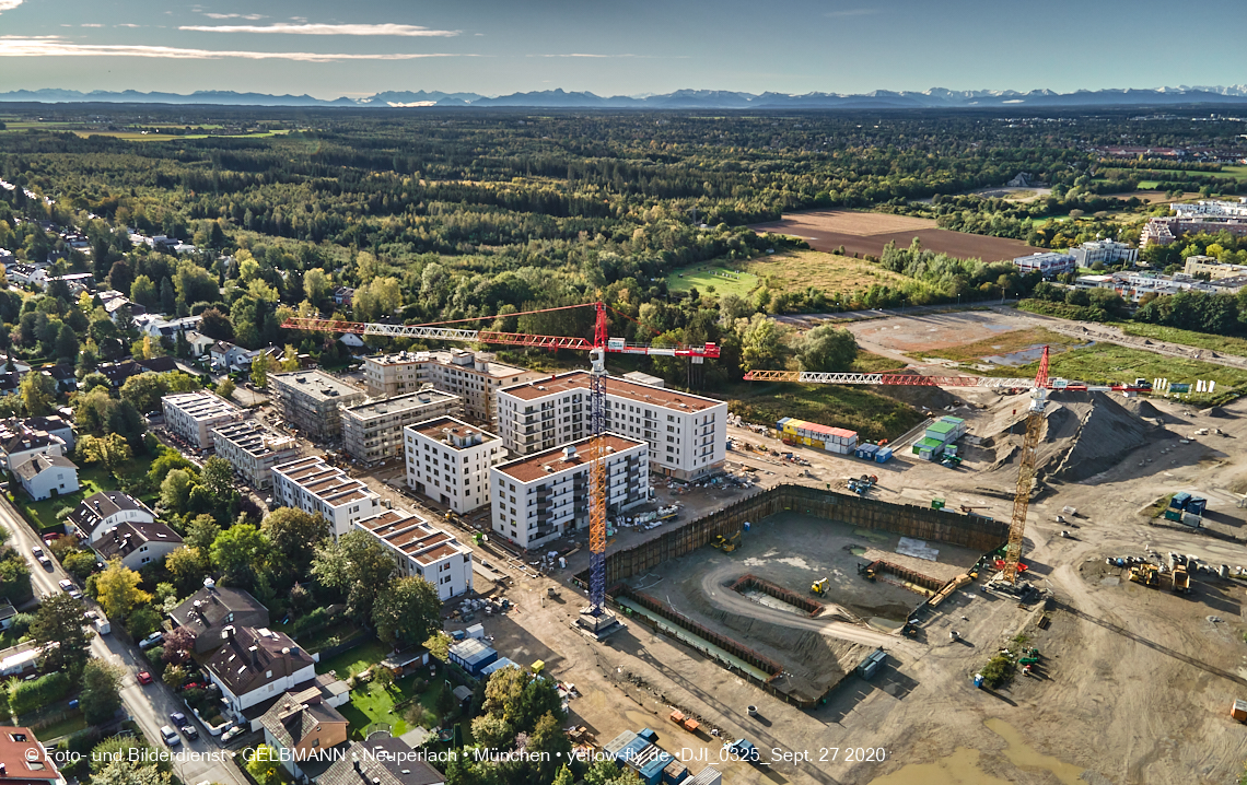 27.09.2020 - Baustelle Alexisquartier in Neuperlach